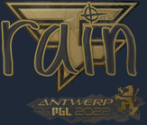 Sticker | rain (Gold) | Antwerp 2022 image