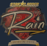 Sticker | rain (Gold) | Berlin 2019