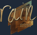 Sticker | rain (Gold) | Boston 2018
