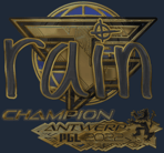 Sticker | rain (Gold, Champion) | Antwerp 2022 image