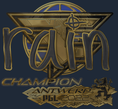Sticker | rain (Gold, Champion) | Antwerp 2022