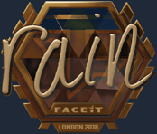 Sticker | rain (Gold) | London 2018