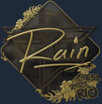 Sticker | rain (Gold) | Rio 2022