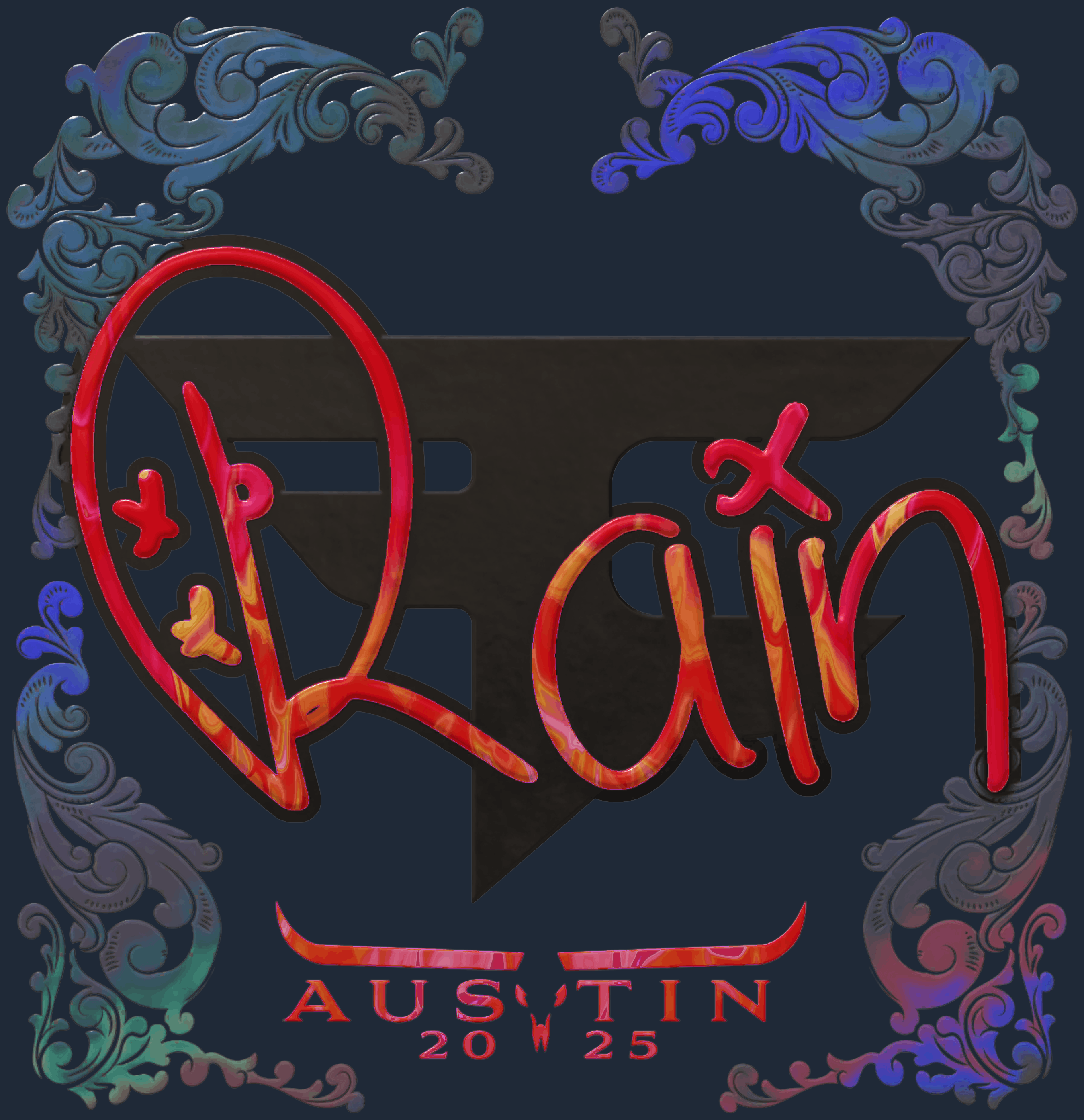 Sticker | rain (Holo) | Austin 2025