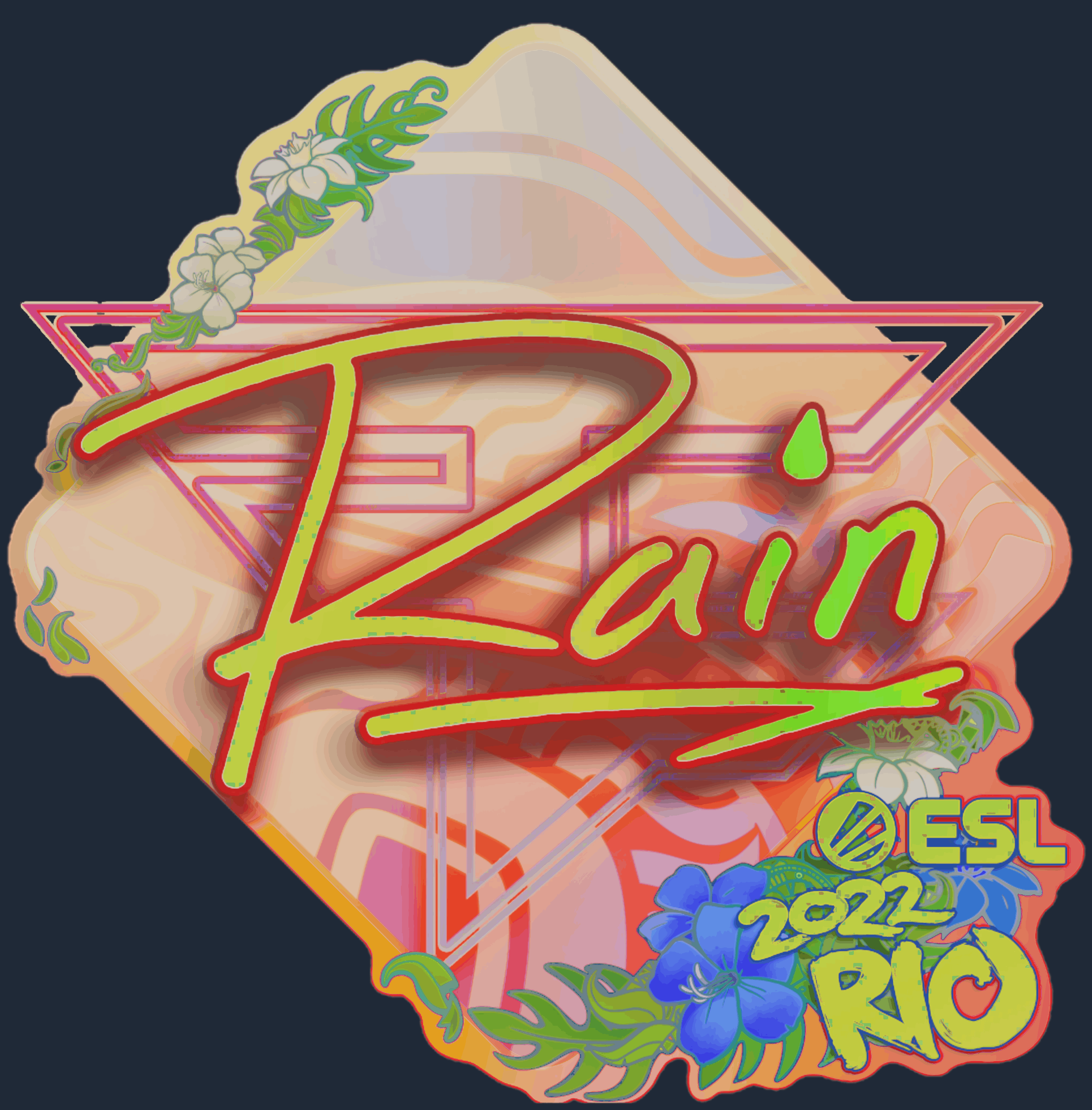 Sticker | rain (Holo) | Rio 2022