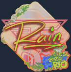 Sticker | rain (Holo) | Rio 2022