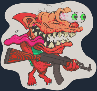 Sticker | Red Shark Shooter