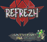 Sticker | refrezh (Glitter) | Antwerp 2022