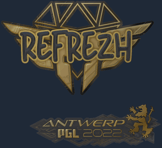 Sticker | refrezh (Gold) | Antwerp 2022