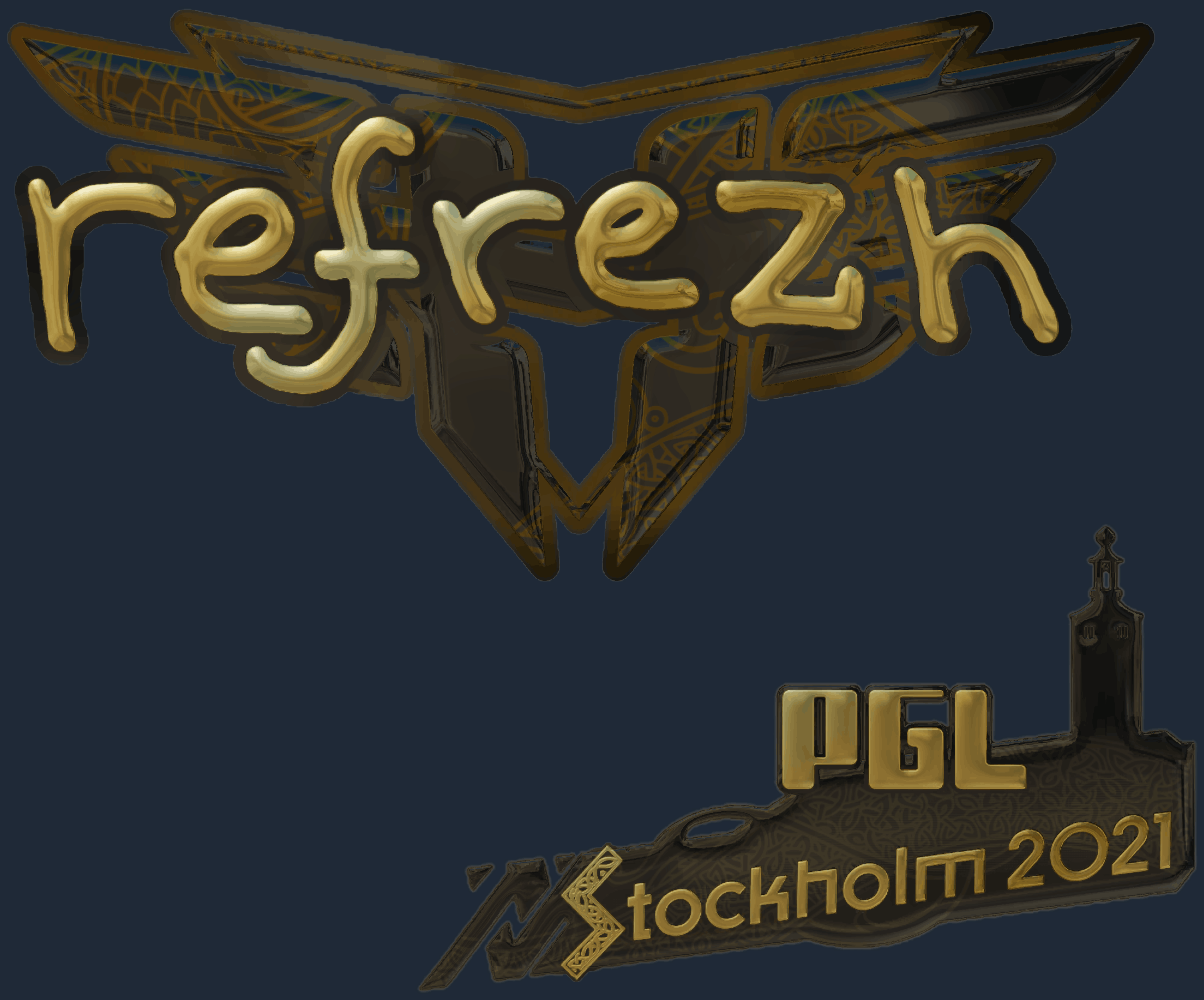 Sticker | refrezh (Gold) | Stockholm 2021
