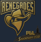 Sticker | Renegades (Gold) | Stockholm 2021 image