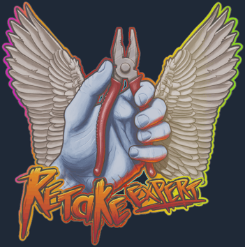 Preview image 1 of Sticker | Retake Expert (Holo)