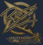 Sticker | REZ (Gold) | Antwerp 2022