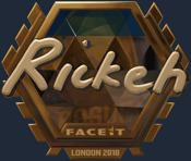 Sticker | Rickeh (Gold) | London 2018