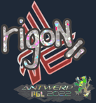 Sticker | rigoN (Glitter) | Antwerp 2022