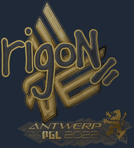 Sticker | rigoN (Gold) | Antwerp 2022