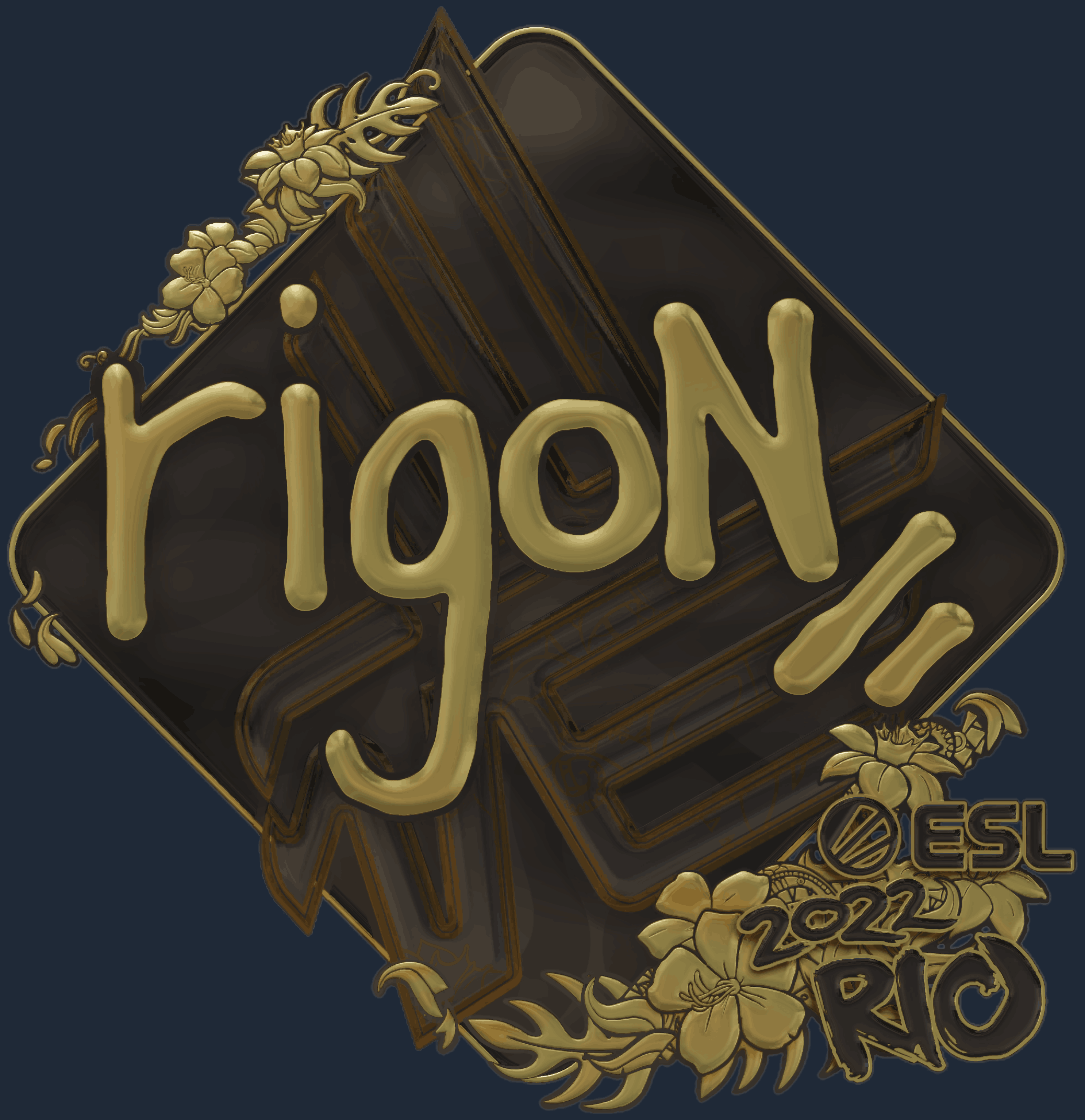 Sticker | rigoN (Gold) | Rio 2022