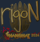 Sticker | rigoN (Gold) | Shanghai 2024
