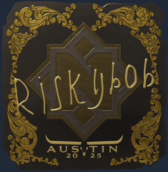 Sticker | riskyb0b (Gold) | Austin 2025