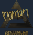 Sticker | roman (Gold) | Copenhagen 2024