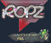 Sticker | ropz (Glitter) | Antwerp 2022
