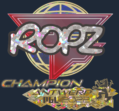 Sticker | ropz (Glitter, Champion) | Antwerp 2022