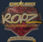 Sticker | ropz (Gold) | Berlin 2019
