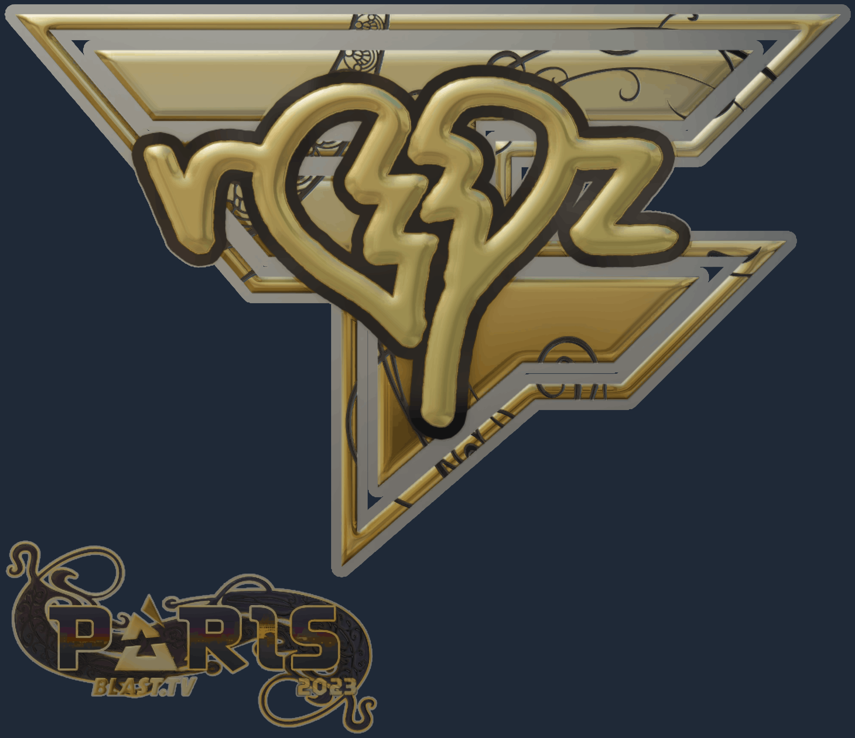 Sticker | ropz (Gold) | Paris 2023