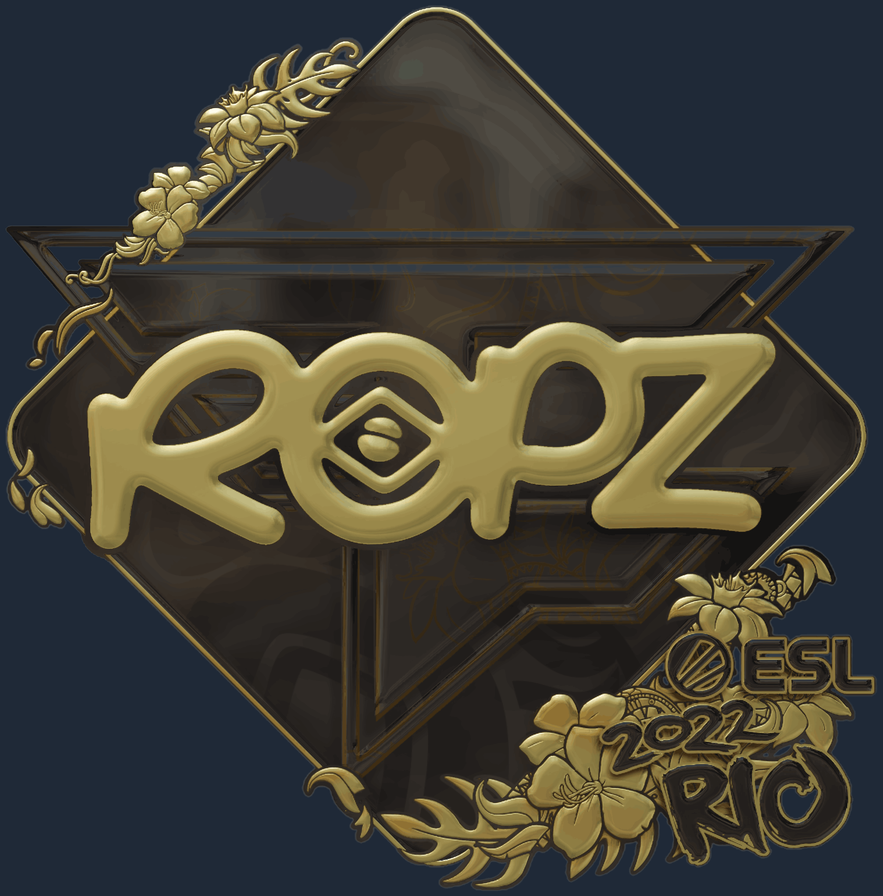 Sticker | ropz (Gold) | Rio 2022