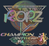 Sticker | ropz (Holo, Champion) | Antwerp 2022