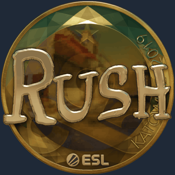 Sticker | RUSH (Gold) | Katowice 2019