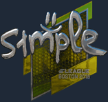 Sticker | s1mple (Foil) | Boston 2018