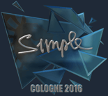 Sticker | s1mple (Foil) | Cologne 2016 image