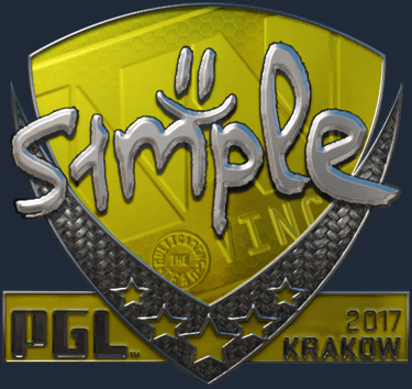 Sticker | s1mple (Foil) | Krakow 2017