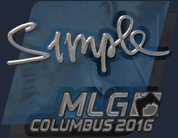 Sticker | s1mple (Foil) | MLG Columbus 2016 image