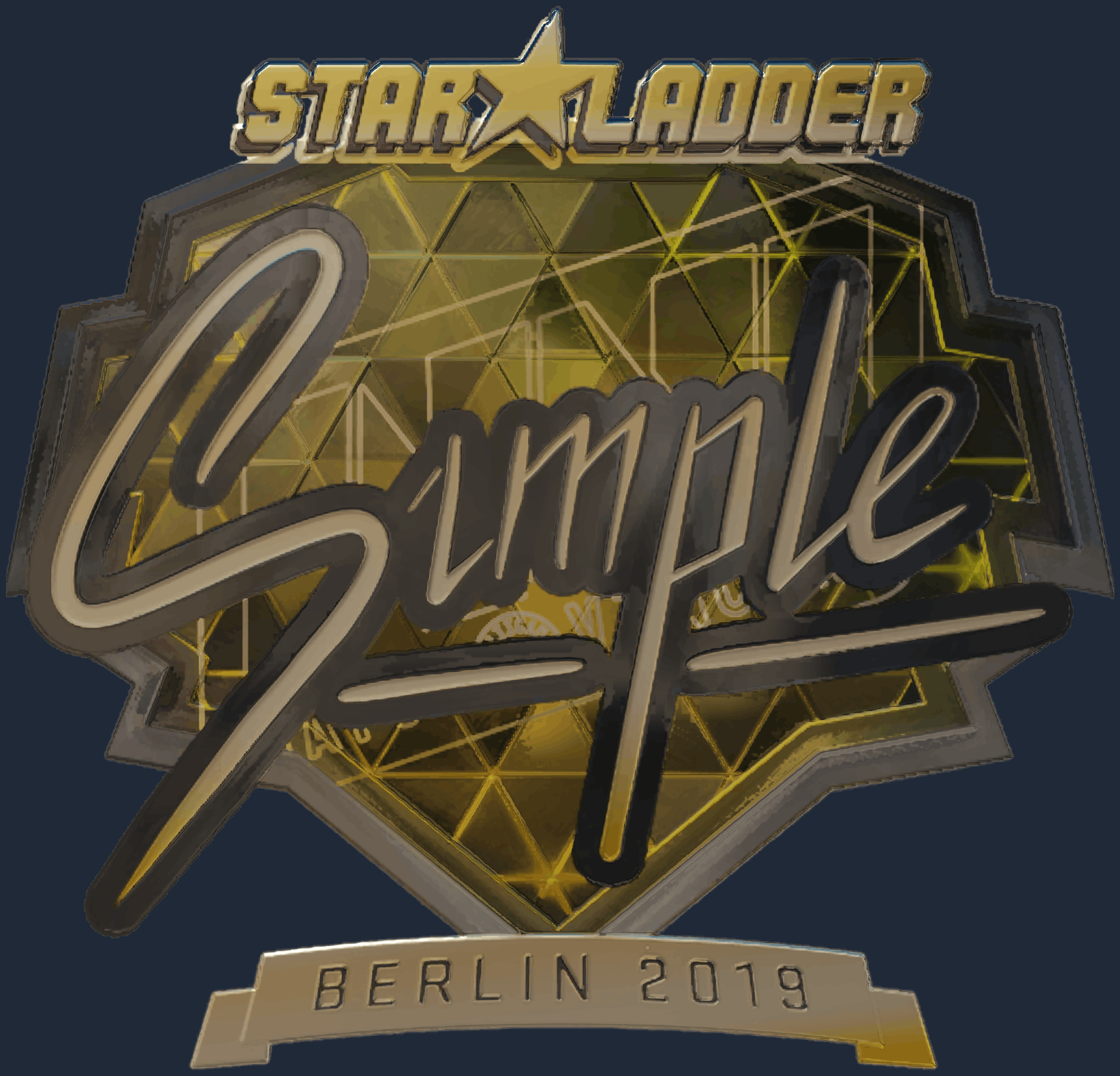 Sticker | s1mple (Gold) | Berlin 2019