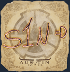 Sticker | s1n | Austin 2025