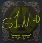 Sticker | s1n (Foil) | Austin 2025