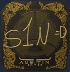 Sticker | s1n (Gold) | Austin 2025