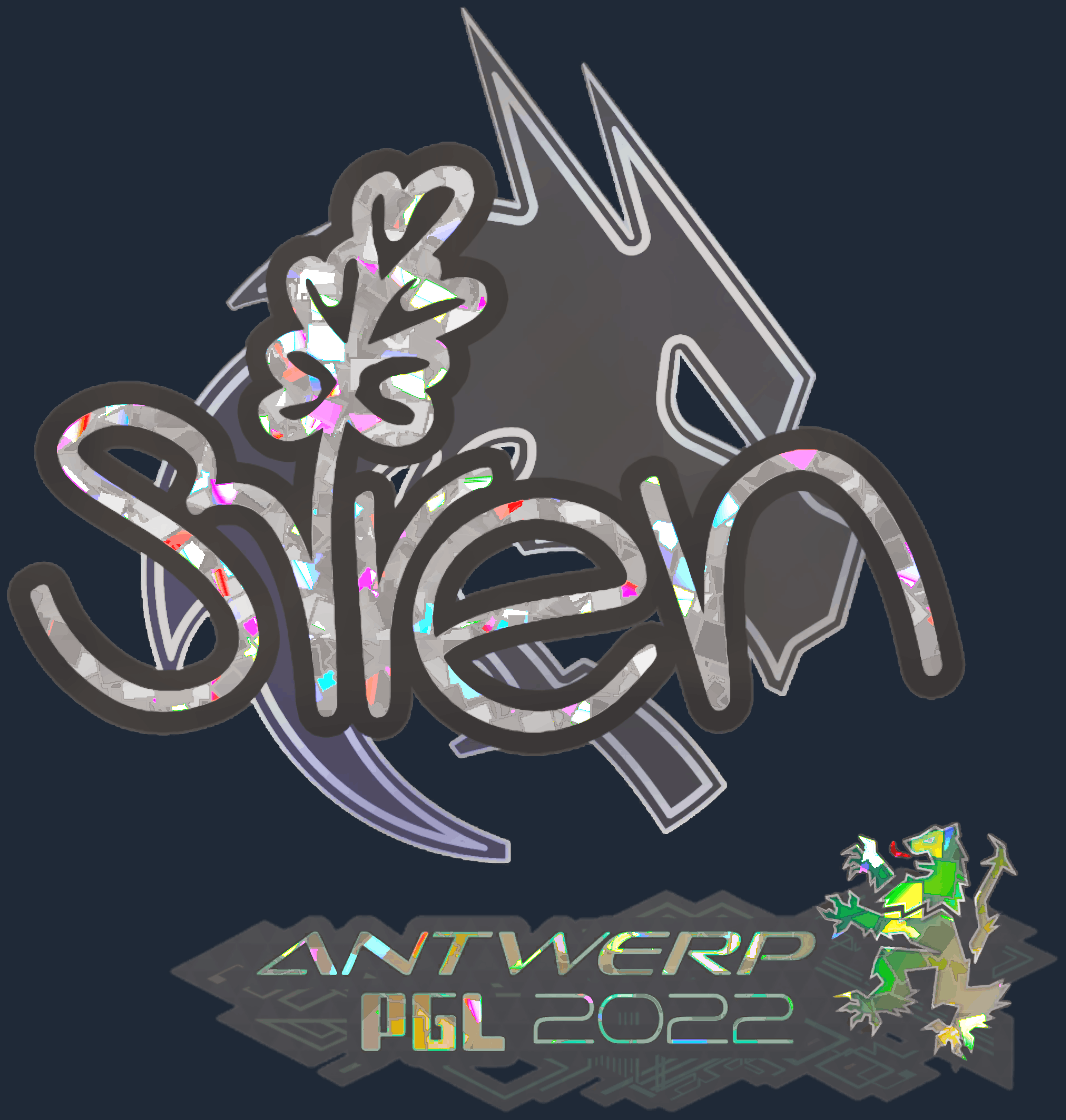 Sticker | S1ren (Glitter) | Antwerp 2022