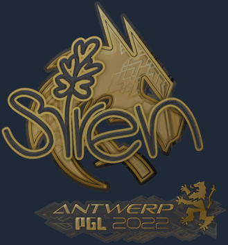 Sticker | S1ren（金色） | 2022年安特卫普锦标赛