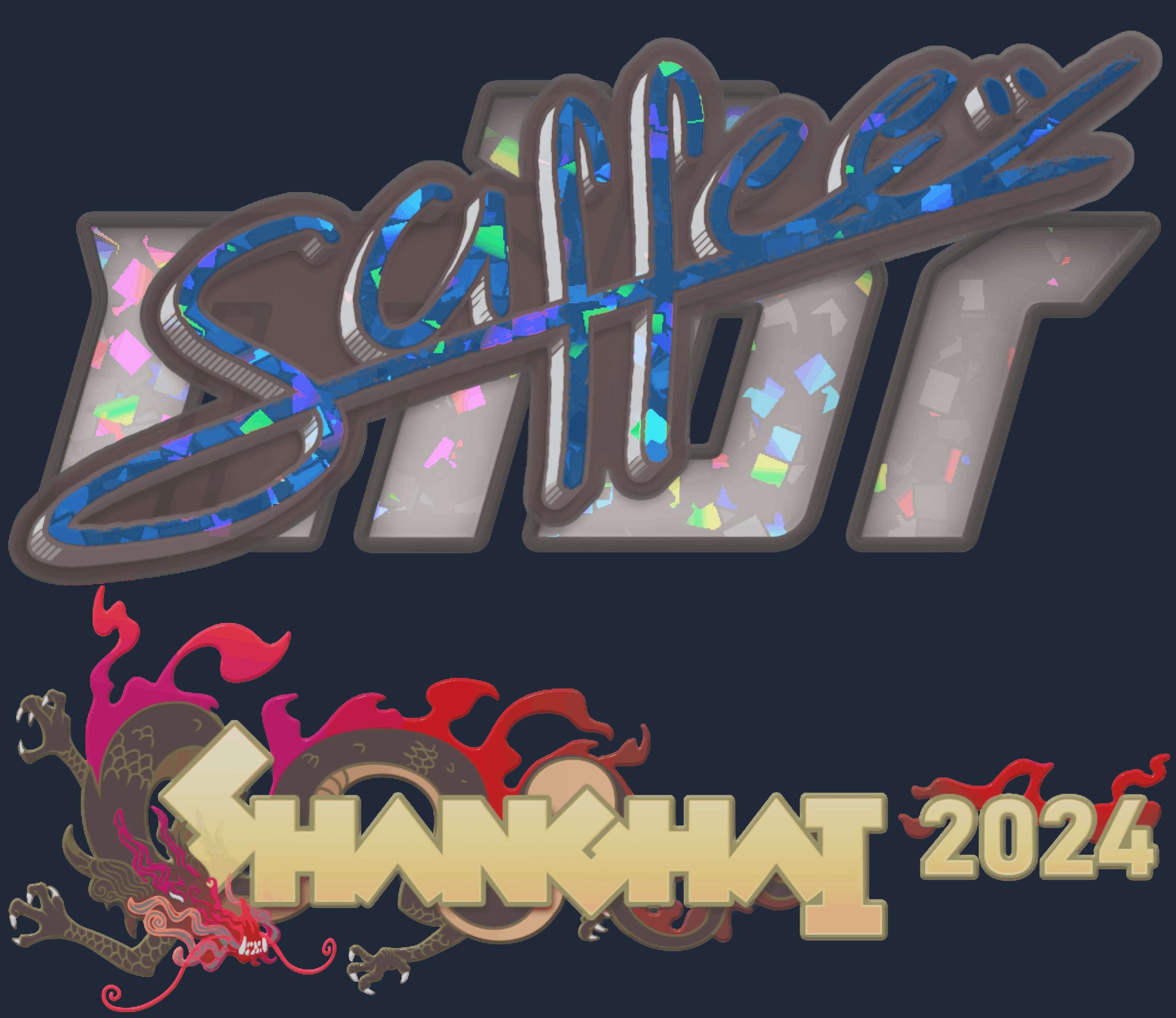 Sticker | saffee (Glitter) | Shanghai 2024