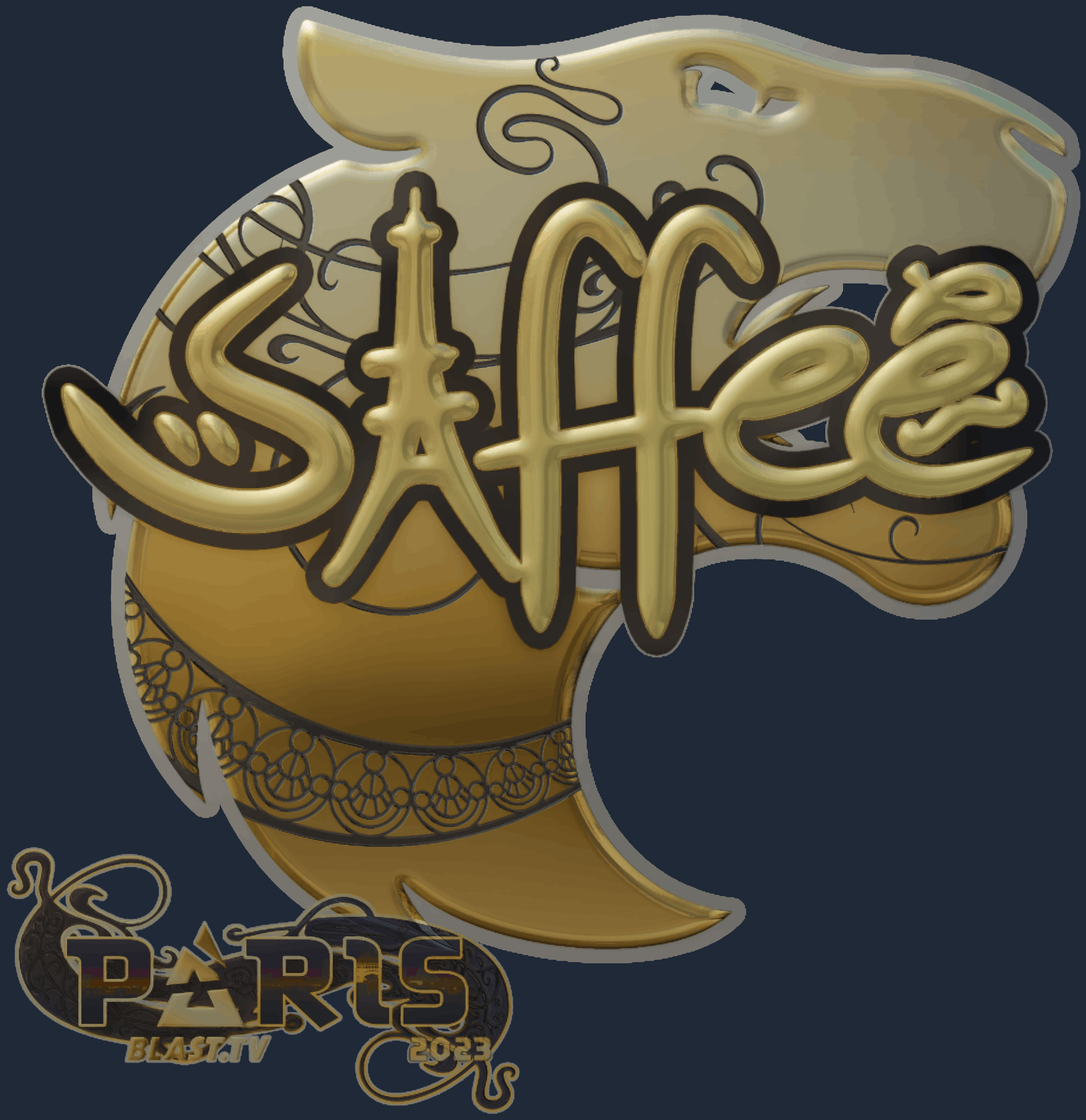 Sticker | saffee (Gold) | Paris 2023