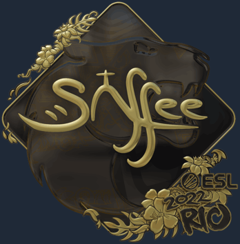 Sticker | saffee (Gold) | Rio 2022