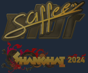 Sticker | saffee (Gold) | Shanghai 2024