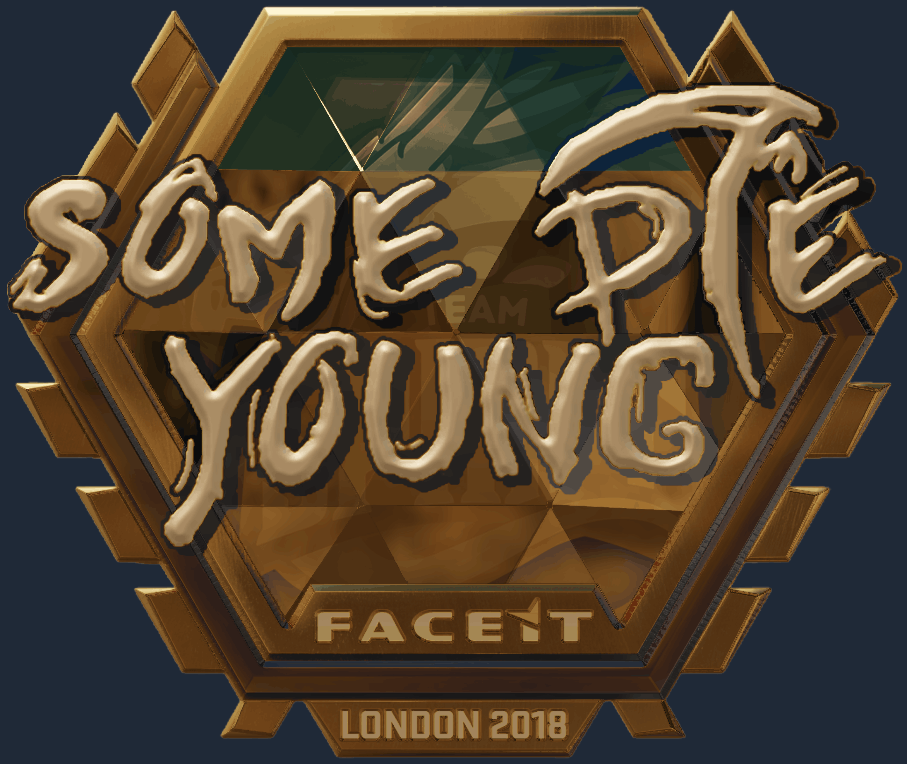 Sticker | sdy (Gold) | London 2018