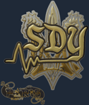 Sticker | sdy (Gold) | Paris 2023