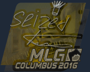 Sticker | seized (Foil) | MLG Columbus 2016