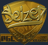 Sticker | seized (Gold) | Krakow 2017