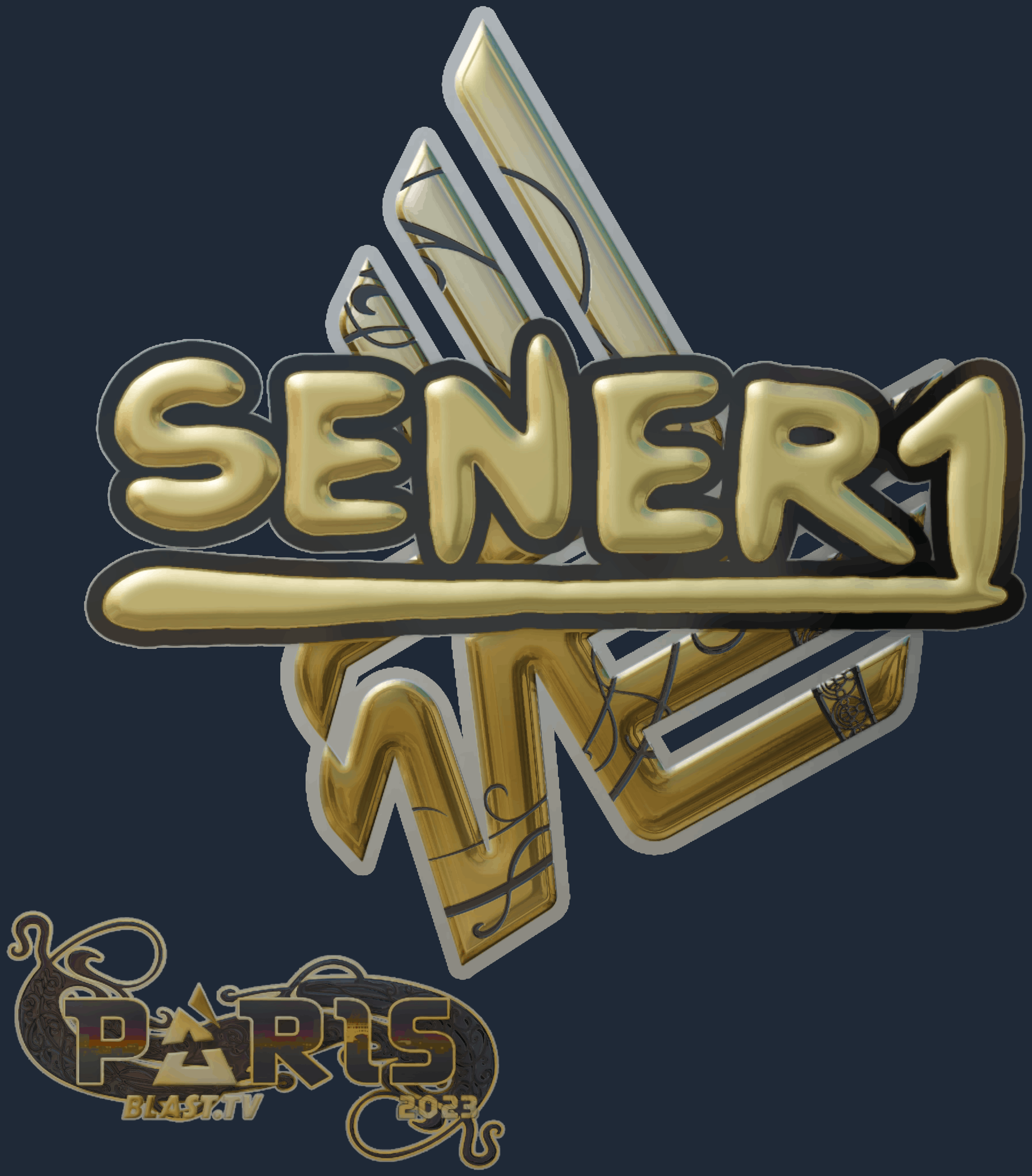 Sticker | SENER1 (Gold) | Paris 2023
